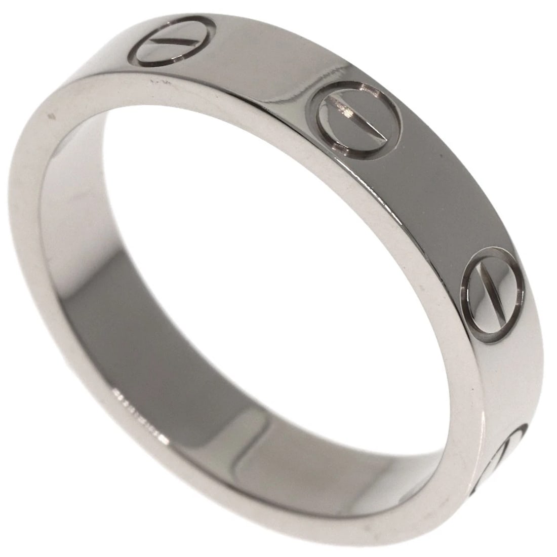 CARTIER RING RING K18 WHITE GOLD: CARTIER ring Ring K18 White Gold Brand: CARTIER Type/Style: Ring Material: K18 White Gold Color: Silver Size: 4.5(US) Accessories: None Accessories Notice: When purchasing pre-owned goods,