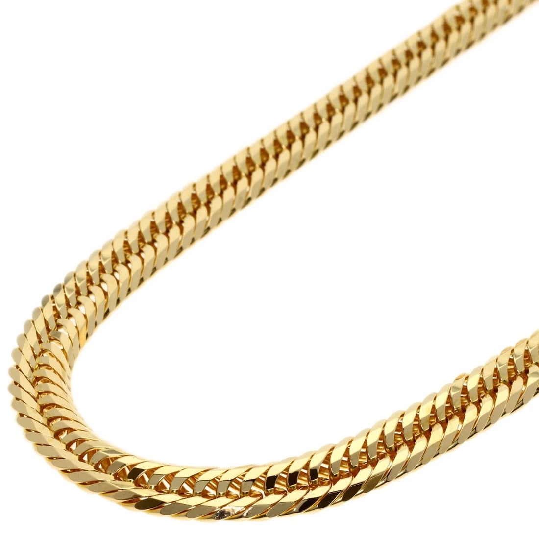 CURB CHAIN KIHEI NECKLACE K18 YELLOW GOLD: Curb Chain Kihei Necklace K18 Yellow Gold Brand: SELECT JEWELRY Type/Style: Necklace Material: K18 Yellow Gold Color: Gold Size: Chain Length:19.9inch/50.5cm Chain Width:2.5inch/6.4mm Accessories: