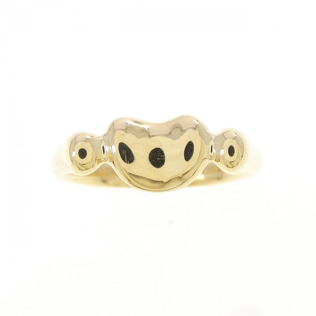 TIFFANY & CO. BEANS RING: TIFFANY & Co. Beans Ring Brand: TIFFANY&Co. Type/Style: TIFFANY & Co. Ring Material: 750 yellow gold Color: YELLOW GOLD Size: US5 1/4 Accessories: None Accessories Notice: When purchasing pre-owned