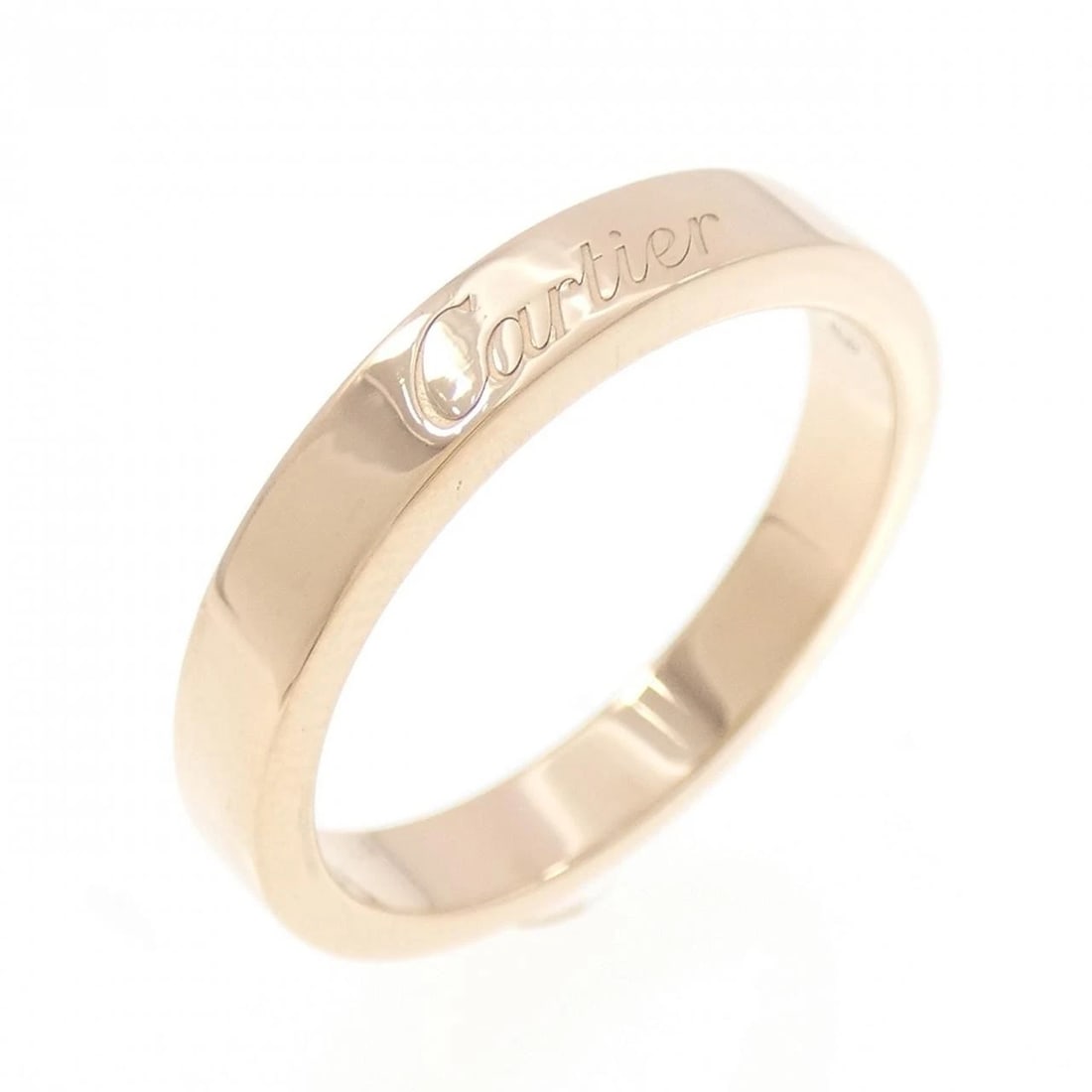 CARTIER C DE CARTIER WEDDING RING: Cartier C de Cartier Wedding Ring Brand: CARTIER Type/Style: Cartier Ring Material: 750 Pink Gold Color: Pink Gold Size: US4 1/2(48) Accessories: None Accessories Notice: When purchasing pre-owned