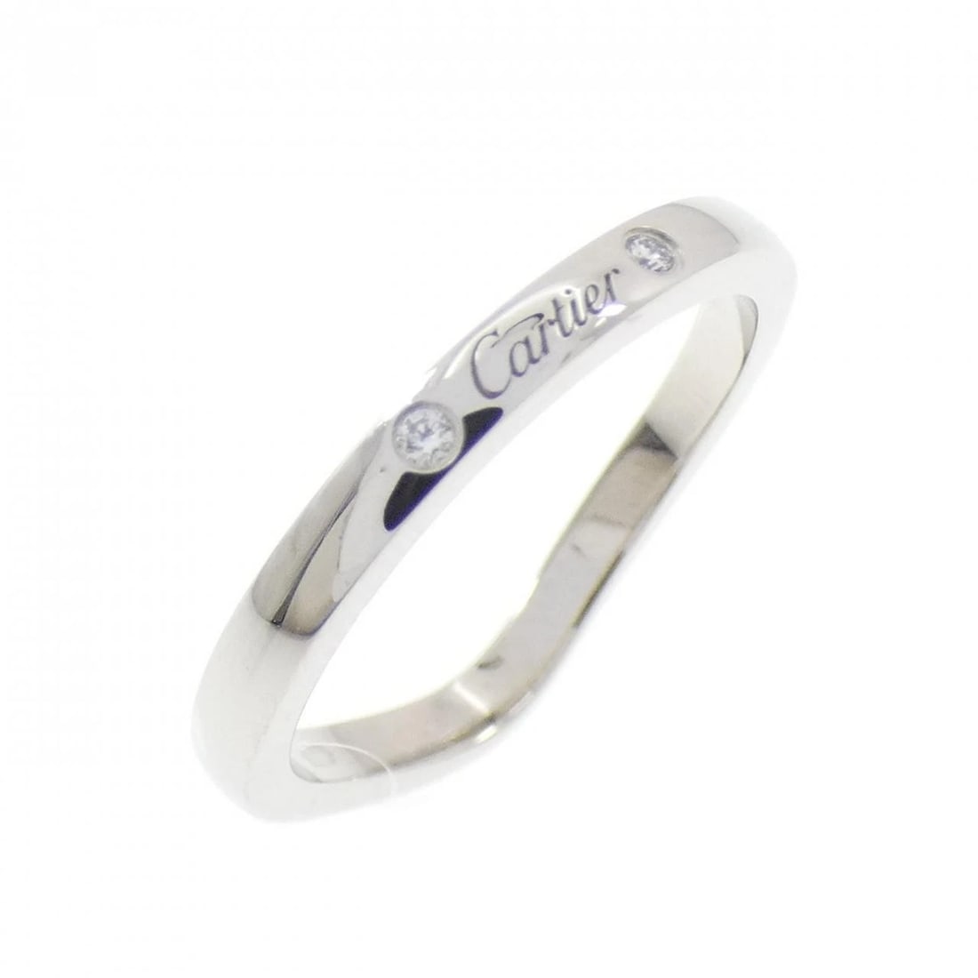 CARTIER BALLERINA RING: Cartier Ballerina Ring Brand: CARTIER Type/Style: Cartier ring Material: Platinum950 Main Stone Natural Color: silver Size: US5.5(49) Accessories: None Accessories Notice: When purchasing pre-owned