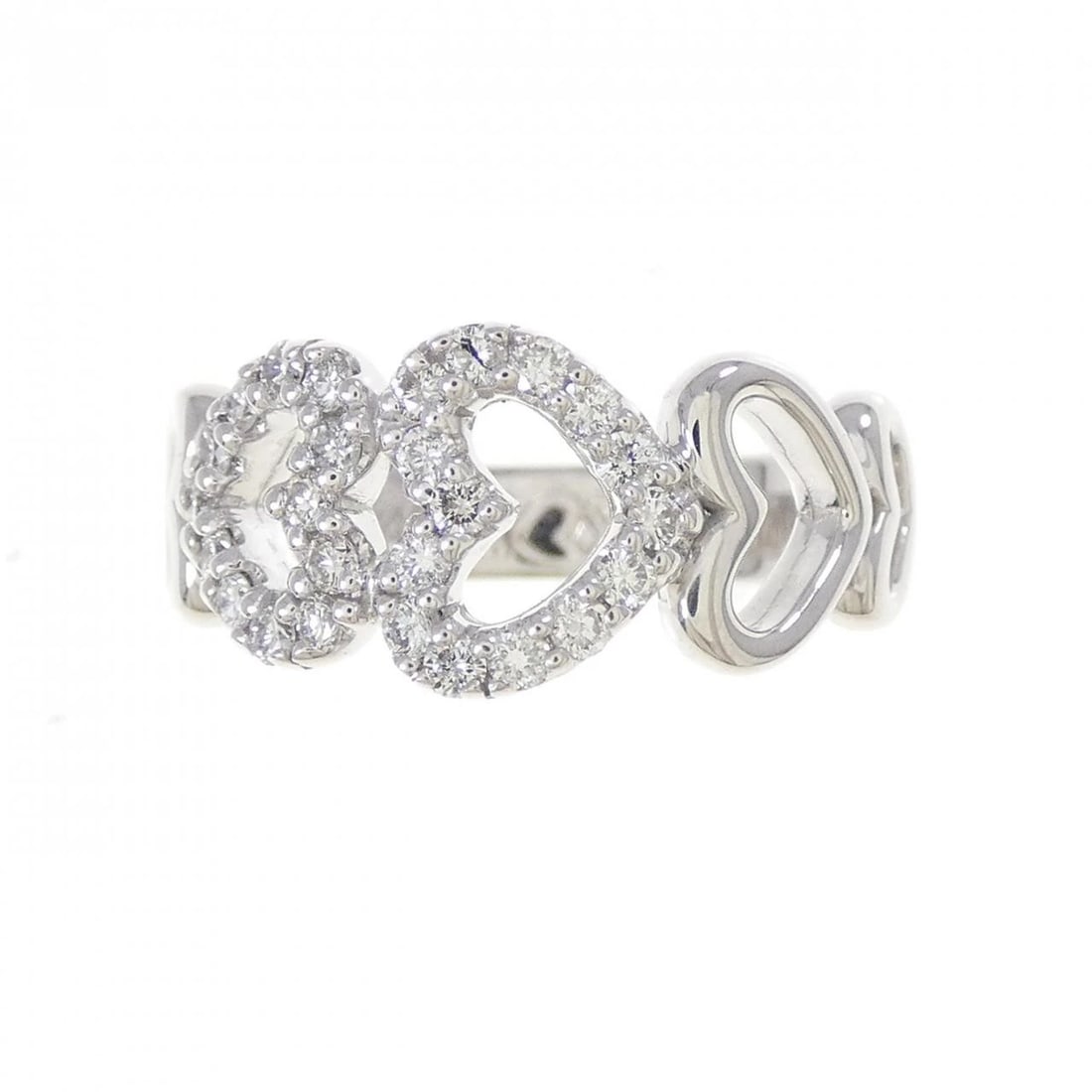 PONTE VECCHIO DIAMOND RING: Ponte Vecchio Diamond Ring Brand: Ponte Vecchio Type/Style: Ponte Vecchio Ring Material: K18 white gold Main Stone Natural Color: white gold Size: US5 1/4 Accessories: None Accessories Notice: When