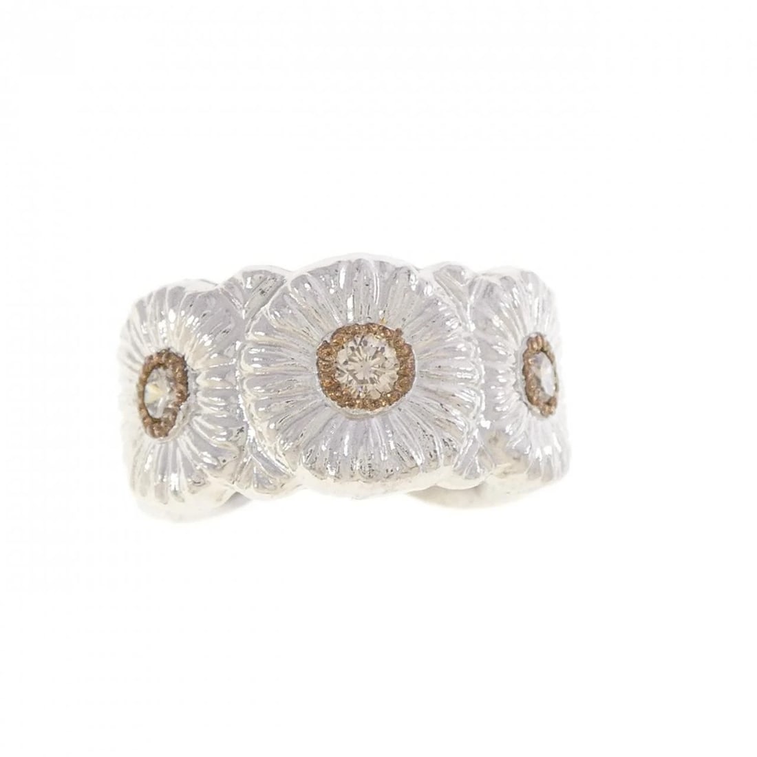 BUCCELLATI BLOSSOM RING: Buccellati Blossom Ring Brand: BUCCELLATI Type/Style: Buccellati Ring Material: 925Silver Main Stone Natural Color: Silver Size: US6 1/4 Accessories: None Accessories Notice: When purchasing