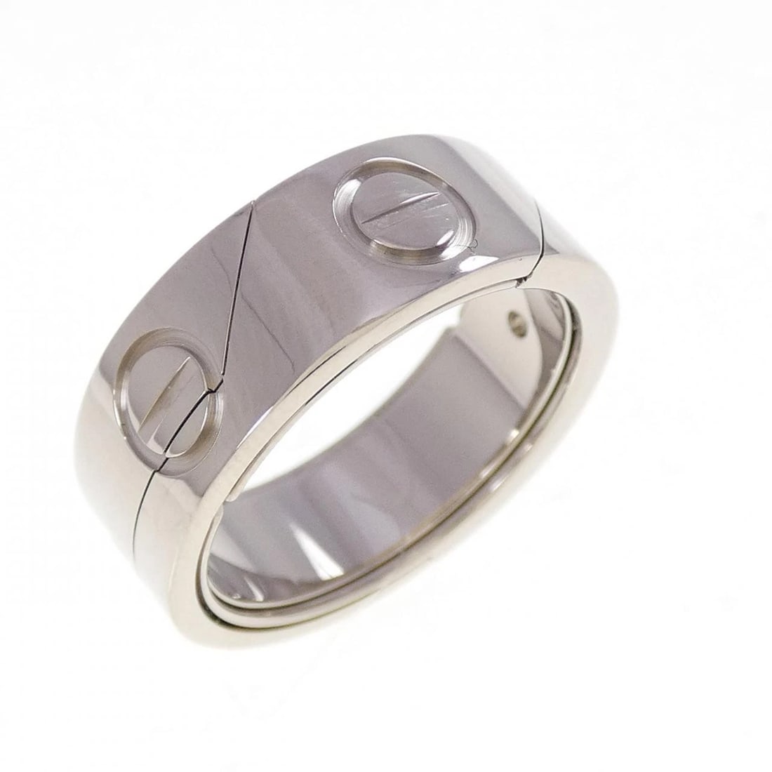 CARTIER ASTROLOVE RING: Cartier Astrolove Ring Brand: CARTIER Type/Style: Cartier Ring Material: 750 white gold Color: White Gold Size: US6 1/2(53) Accessories: None Accessories Notice: When purchasing pre-owned goods,