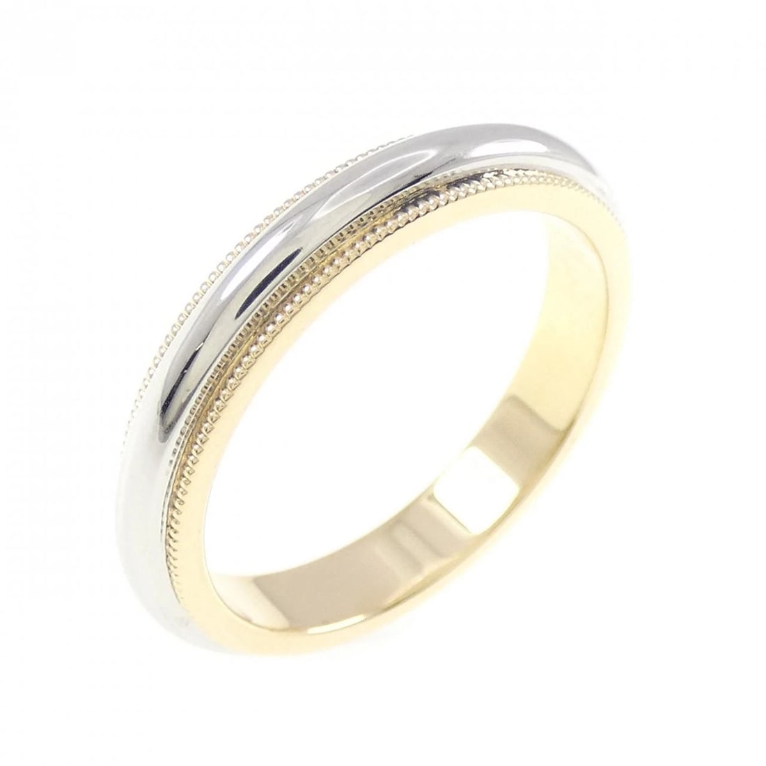 TIFFANY & CO. MILGRAIN RING: TIFFANY & Co. Milgrain Ring Brand: TIFFANY&Co. Type/Style: TIFFANY & Co. Ring Material: 750 Yellow Gold/Platinum 950 Color: Yellow Gold/Platinum Size: US7 Accessories: None Accessories Notice: When