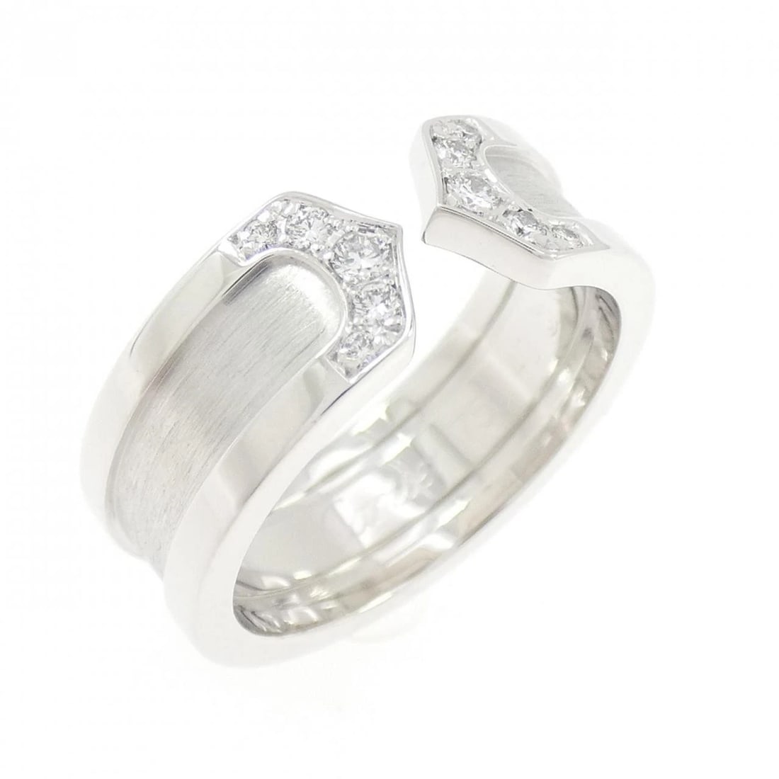 CARTIER SMALL RING: Cartier Small Ring Brand: CARTIER Type/Style: Cartier Ring Material: 750 white gold Main Stone Natural Color: White Gold Size: US5(49) Accessories: None Accessories Notice: When purchasing