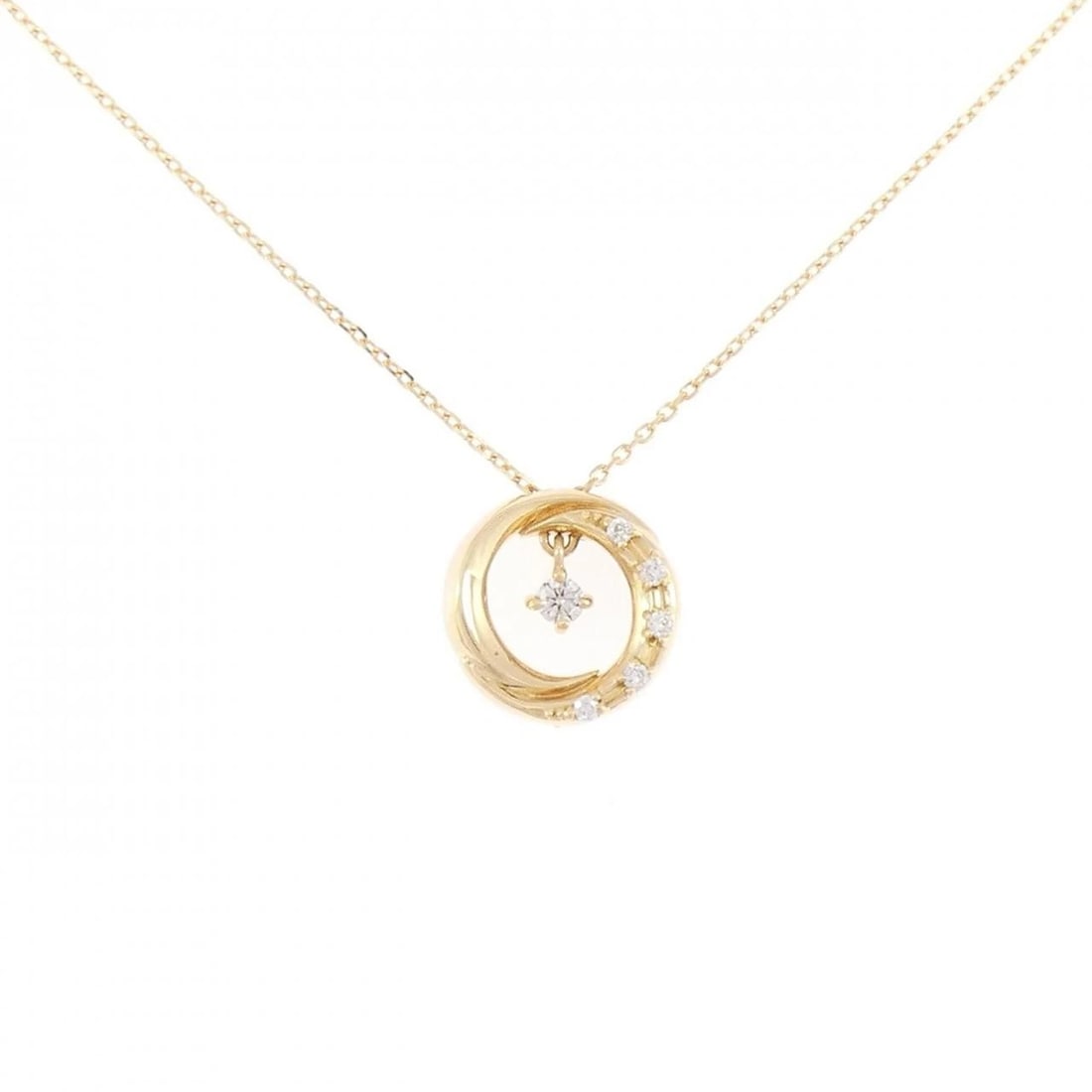 PONTE VECCHIO DIAMOND NECKLACE: Ponte Vecchio Diamond Necklace Brand: Ponte Vecchio Type/Style: Ponte Vecchio Necklace Material: K18 yellow gold Main Stone Natural Color: Yellow Gold Size: length39?45cmActual Size Pendant length