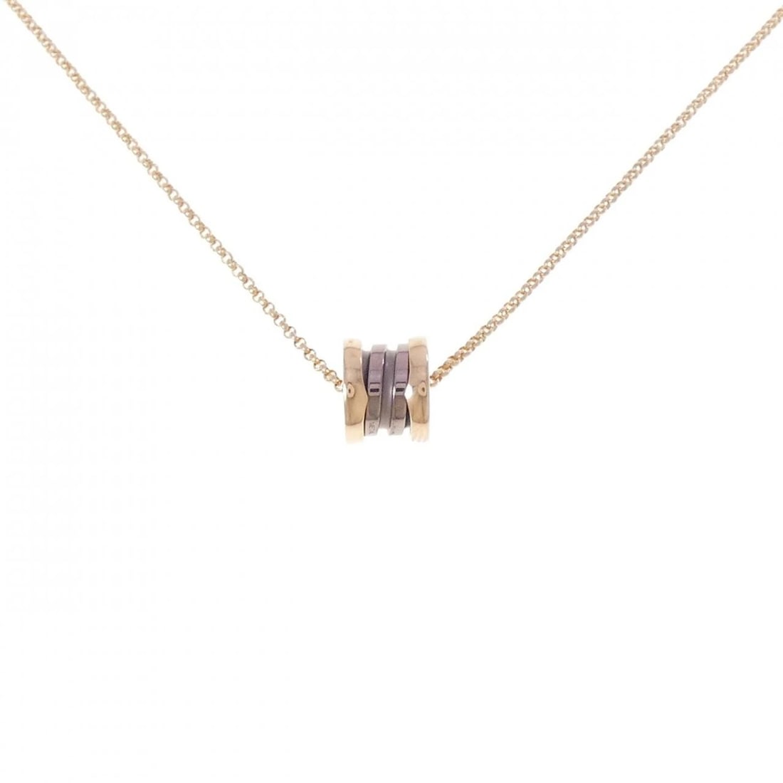 BVLGARI B.ZERO1 NECKLACE: Bvlgari B.zero1 Necklace Brand: BVLGARI Type/Style: Bulgari Necklace Material: 750 pink gold/ceramic Color: pink gold/ceramic Size: length39-44cmActual Size Pendant length approx. x width approx.: