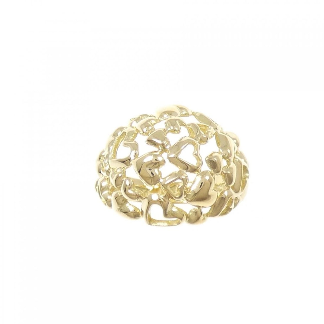 GEORG JENSEN HEART RING: Georg Jensen Heart Ring Brand: Georg Jensen Type/Style: Georg Jensen Ring Material: 750 yellow gold Color: Yellow Gold Size: US5 3/4 Accessories: None Accessories Notice: When purchasing p