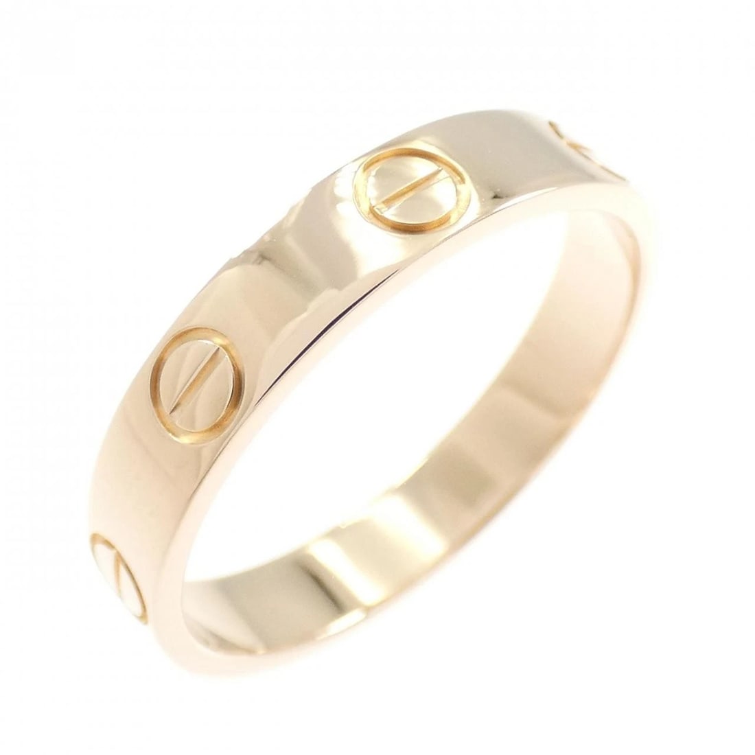 CARTIER MINI LOVE RING: Cartier Mini Love Ring Brand: CARTIER Type/Style: Cartier Ring Material: 750 Pink Gold Color: Pink gold Size: US6 1/2(53) Accessories: None Accessories Notice: When purchasing pre-owned goods, please