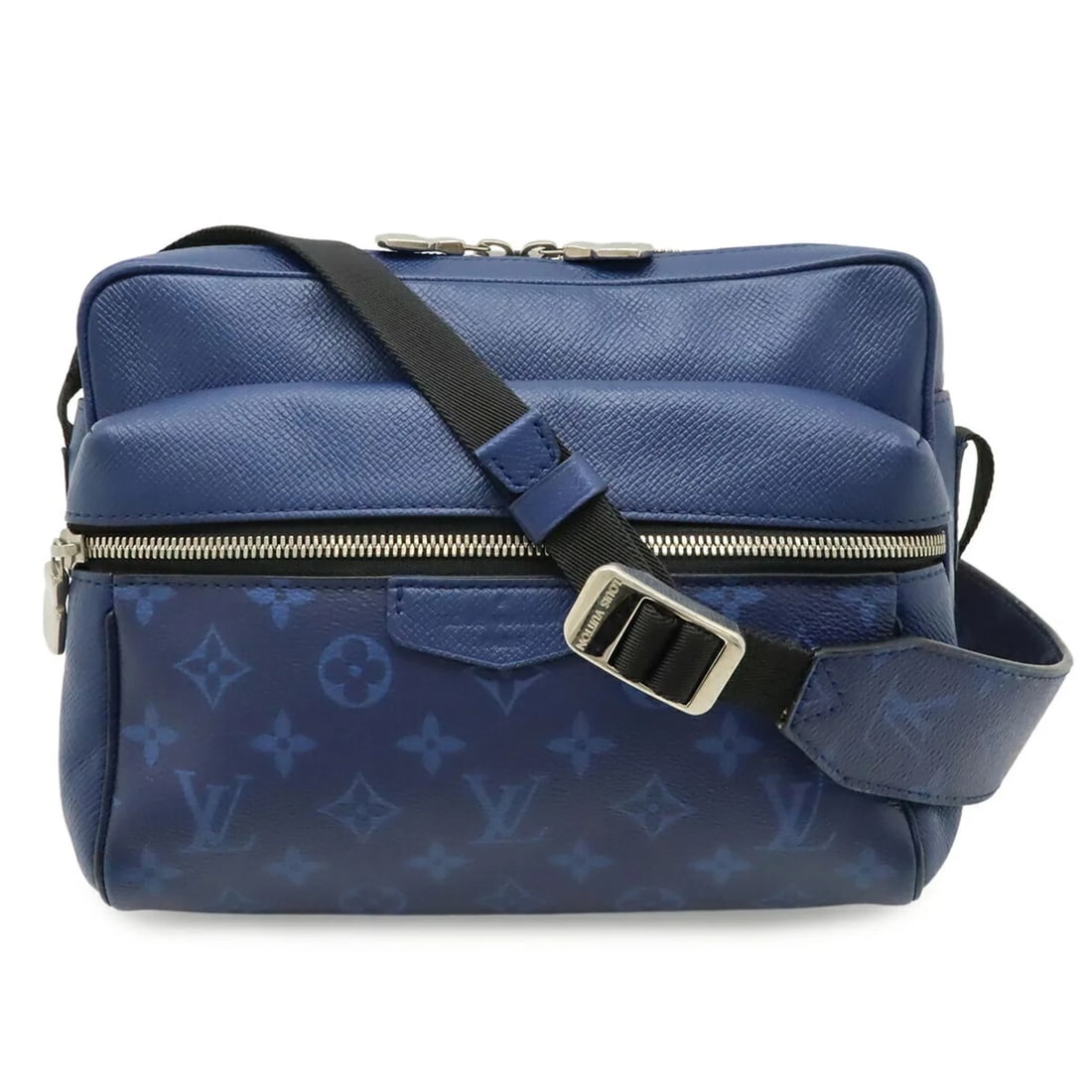 LOUIS VUITTON TAIGARAMA OUTDOOR PM SHOULDER BAG: LOUIS VUITTON Taigarama Outdoor PM Shoulder Bag Brand: Louis Vuitton Type/Style: Messenger bag, Shoulder bag Material: Monogram , Canvas , PVC , Coated canvas , Taiga leather , Leather Color: Cobalt