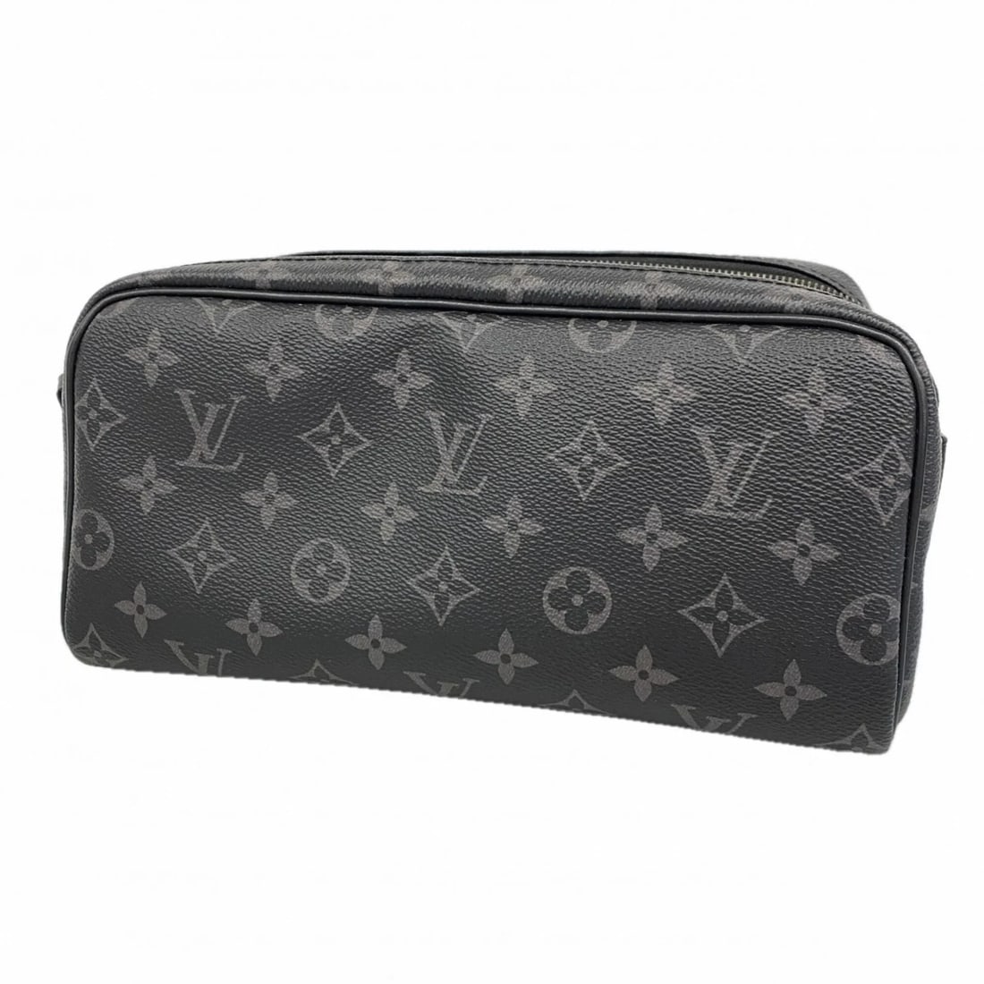LOUIS VUITTON MONOGRAM ECLIPSE DOPP KIT HANDBAG: Louis Vuitton Monogram Eclipse Dopp Kit Handbag Brand: Louis Vuitton Type/Style: Handbag Material: None Color: Black Size: 13cm x 26cm x 15cm / 5.11'' x 10.23'' x 5.9'' Accessories: None A