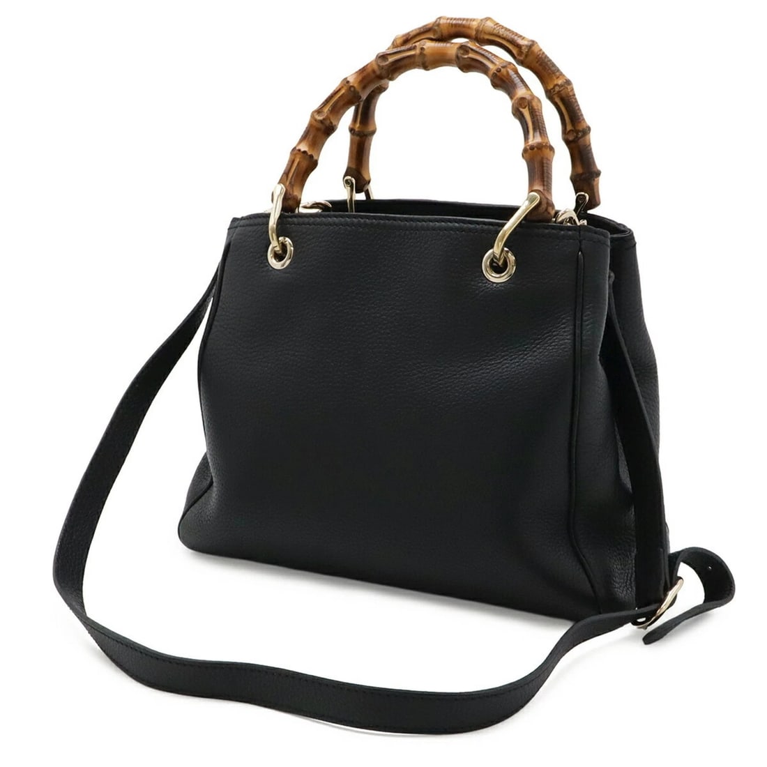GUCCI BAMBOO SMALL SHOPPER HANDBAG SHOULDER BAG: GUCCI Bamboo Small Shopper Handbag Shoulder Bag Brand: Gucci Type/Style: Handbag, Shoulder bag Material: Bamboo , Leather Color: Black Size: 23cm x 28cm x 12cm / 9.05'' x 11.02'' x 4.72'' Accessor