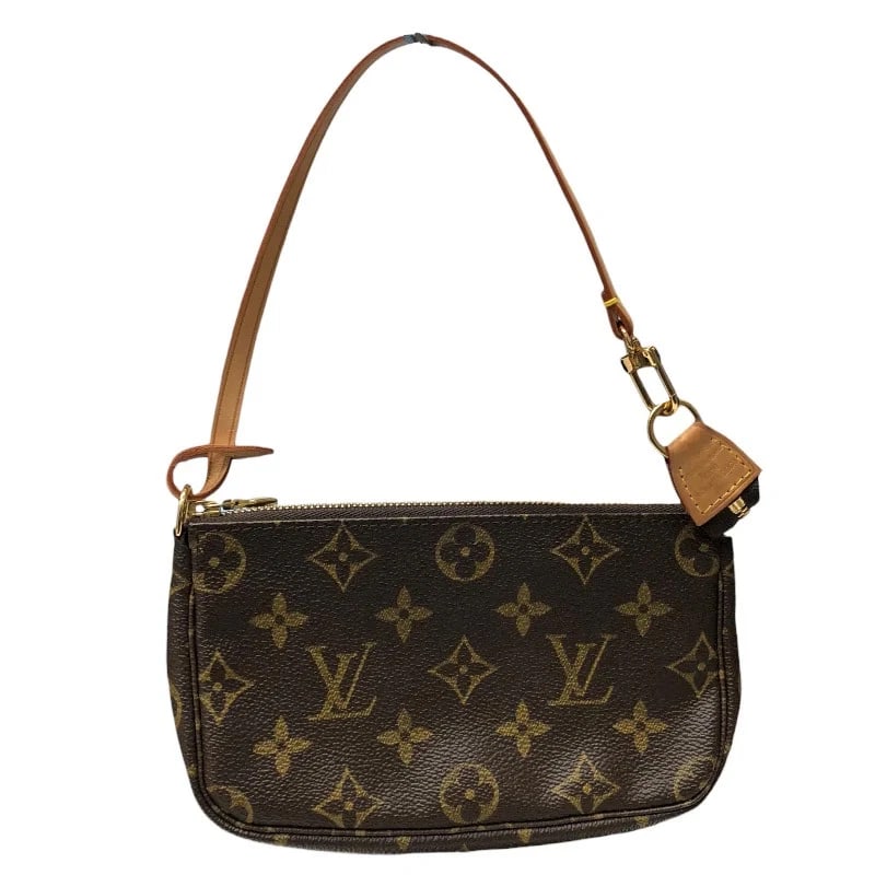 LOUIS VUITTON MINI BROWN MONOGRAM SHOULDER BAG: LOUIS VUITTON Mini Brown Monogram Shoulder Bag Brand: LOUIS VUITTON Type/Style: Handbag Material: Monogram Color: brown Size: W: 16cm / H: 10cm / D: 2cm Accessories: None Accessories Notic