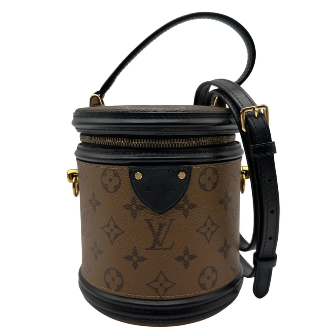 LOUIS VUITTON BROWN MONOGRAM REVERSE/LEATHER: LOUIS VUITTON Brown Monogram Reverse/Leather Brand: LOUIS VUITTON Type/Style: Handbag Material: Monogram Reverse Leather Color: brown Size: W: 15.0cm / H: 17.0cm / D: 14.0cm Accessories: None