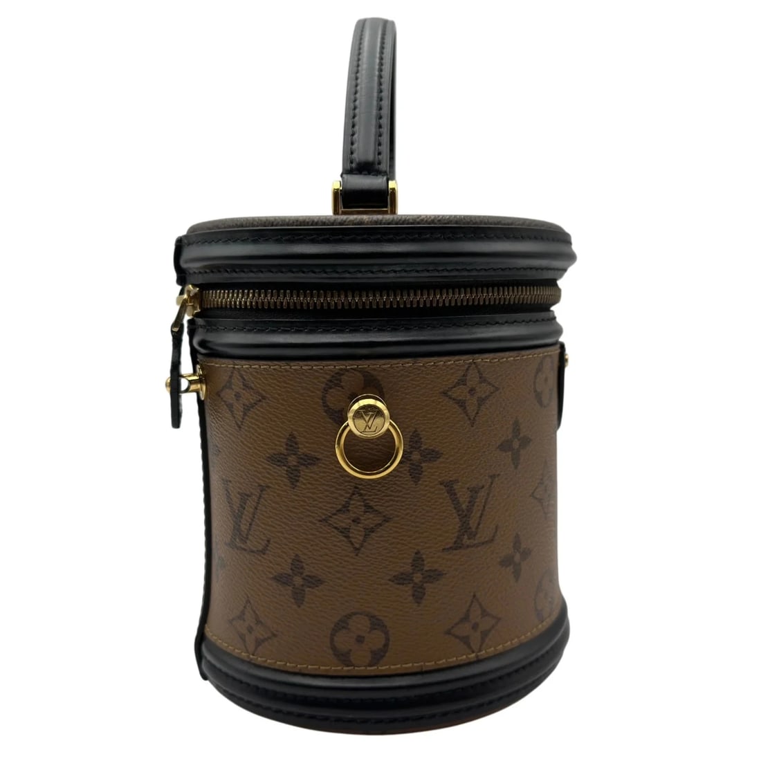 LOUIS VUITTON BROWN MONOGRAM REVERSE/LEATHER - 4