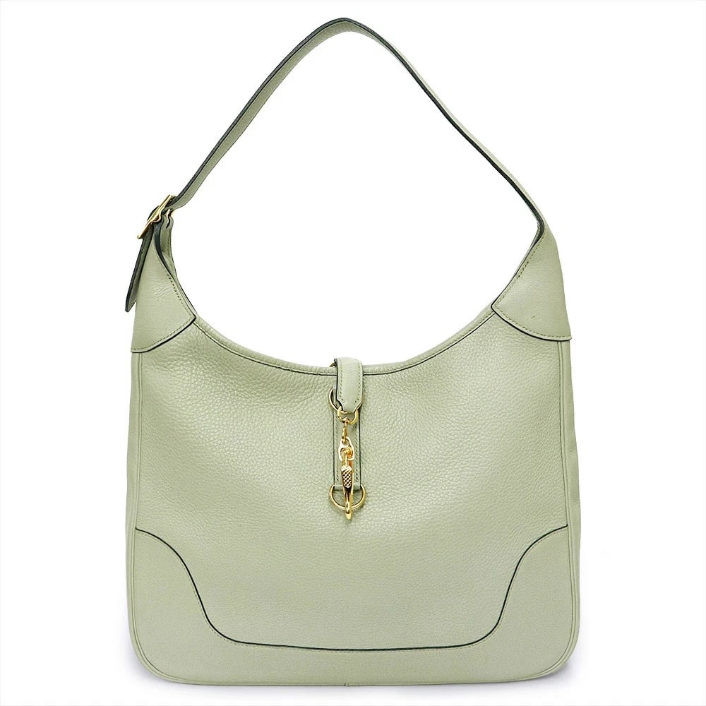 HERMES 35 TOGO LIGHT GREEN E HANDBAG (1 of 4)