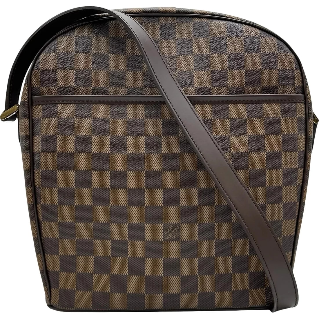 LOUIS VUITTON BROWN DAMIER CANVAS SHOULDER BAG: LOUIS VUITTON Brown Damier Canvas Shoulder Bag Brand: LOUIS VUITTON Type/Style: Shoulder Bag Material: Damier Canvas Color: brown Size: W: 24.5cm / H: 30cm / D: 8cm Accessories: None Accessories