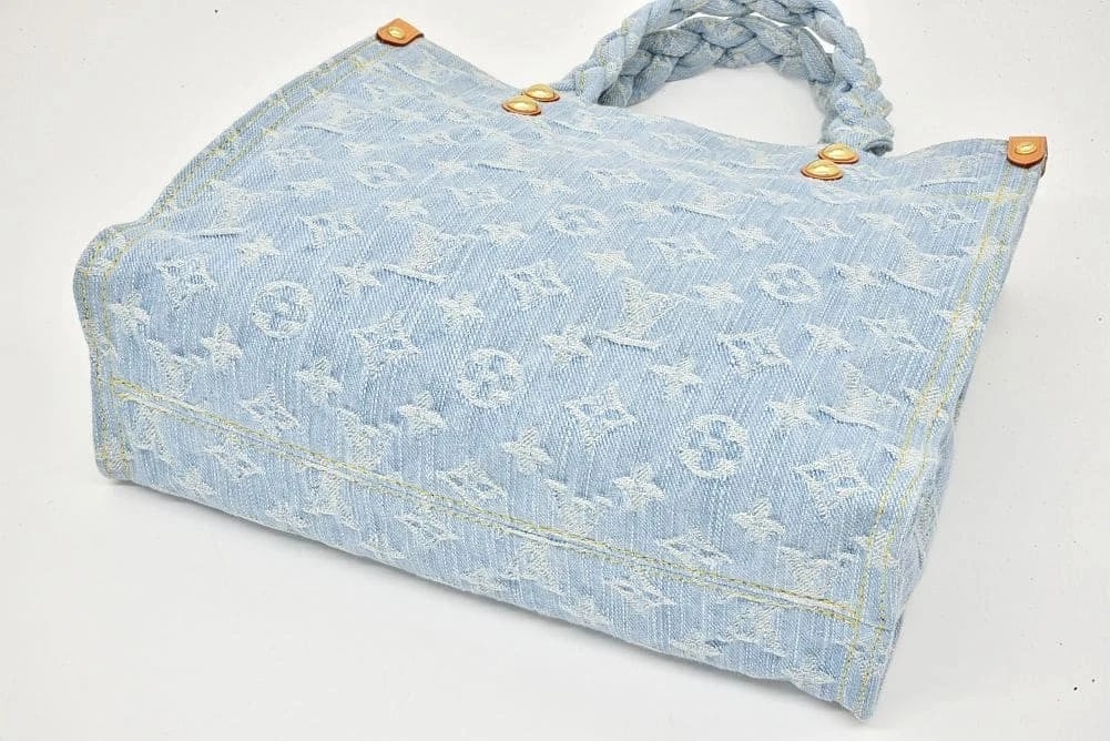 LOUIS VUITTON MONOGRAM DENIM TOTE BAG - 2