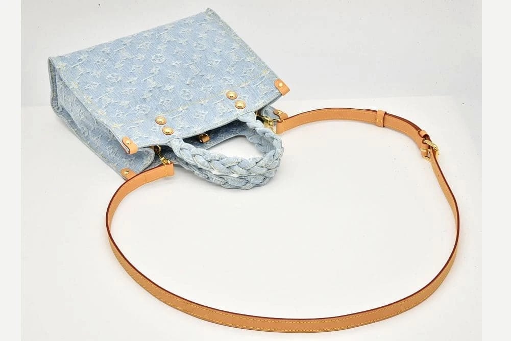 LOUIS VUITTON MONOGRAM DENIM TOTE BAG - 3