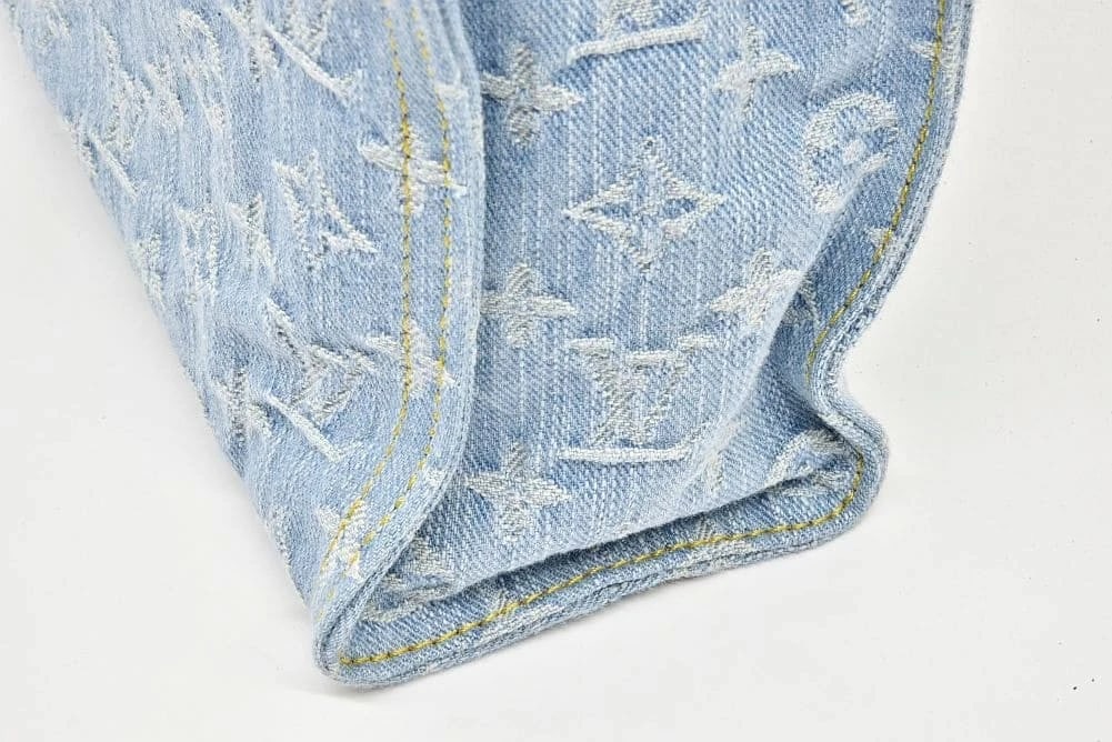 LOUIS VUITTON MONOGRAM DENIM TOTE BAG - 4