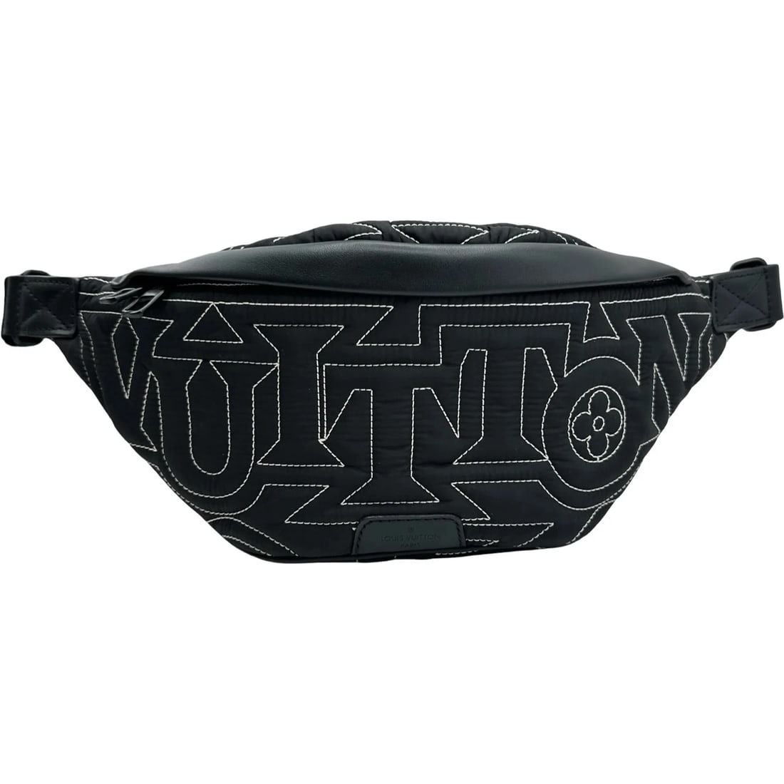 LOUIS VUITTON BUMBAG BLACK CROSSBODY BAG: LOUIS VUITTON Bumbag Black Crossbody Bag Brand: LOUIS VUITTON Type/Style: Crossbody Bag Material: Lv Snow Color: black Size: W: 36cm / H: 13cm / D: 8cm Accessories: None Accessories Notice: When