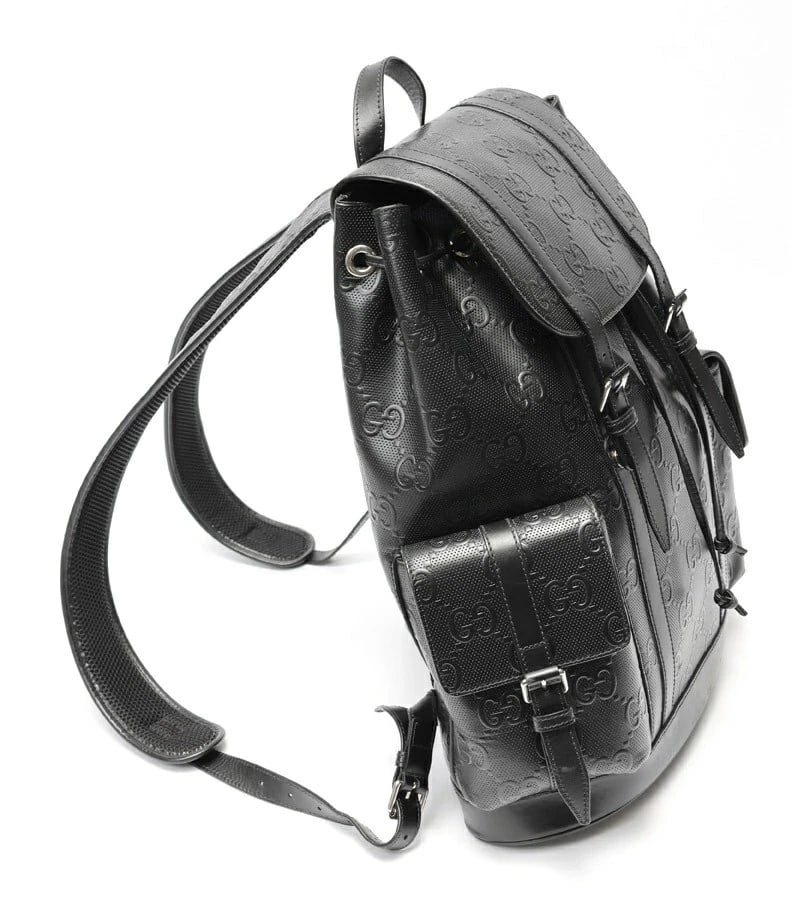 GUCCI EMBOSSED GG LARGE BACKPACK - 2