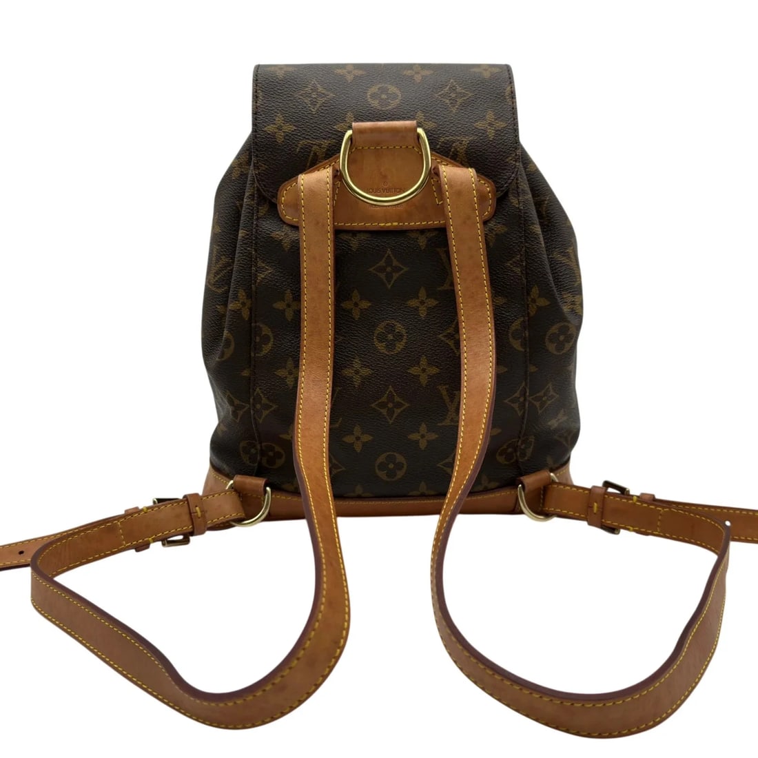 LOUIS VUITTON BROWN MONOGRAM/LEATHER BACKPACK - 3