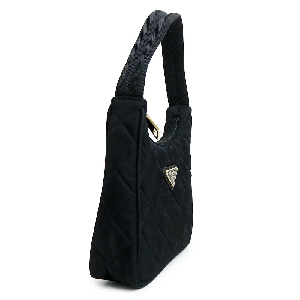 PRADA TRIANGLE LOGO NERO HANDBAG - 2
