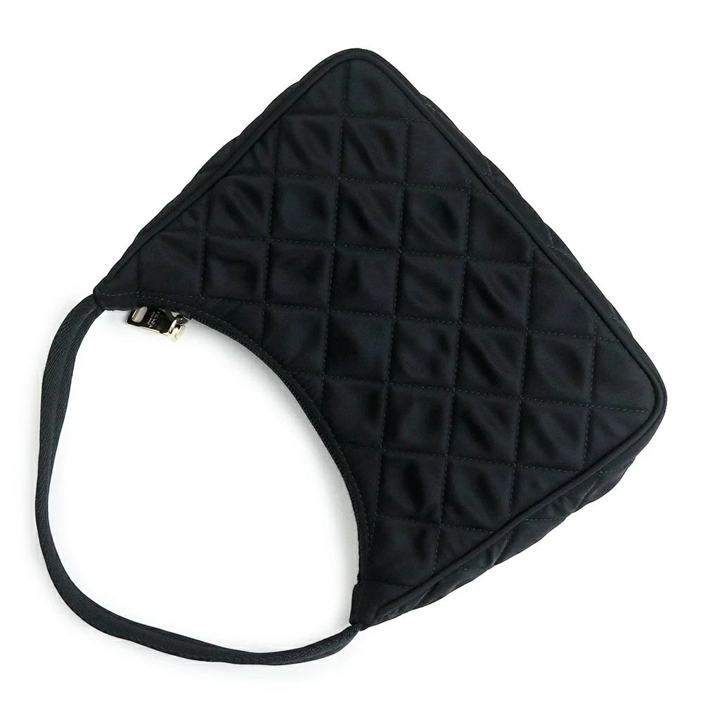 PRADA TRIANGLE LOGO NERO HANDBAG - 4