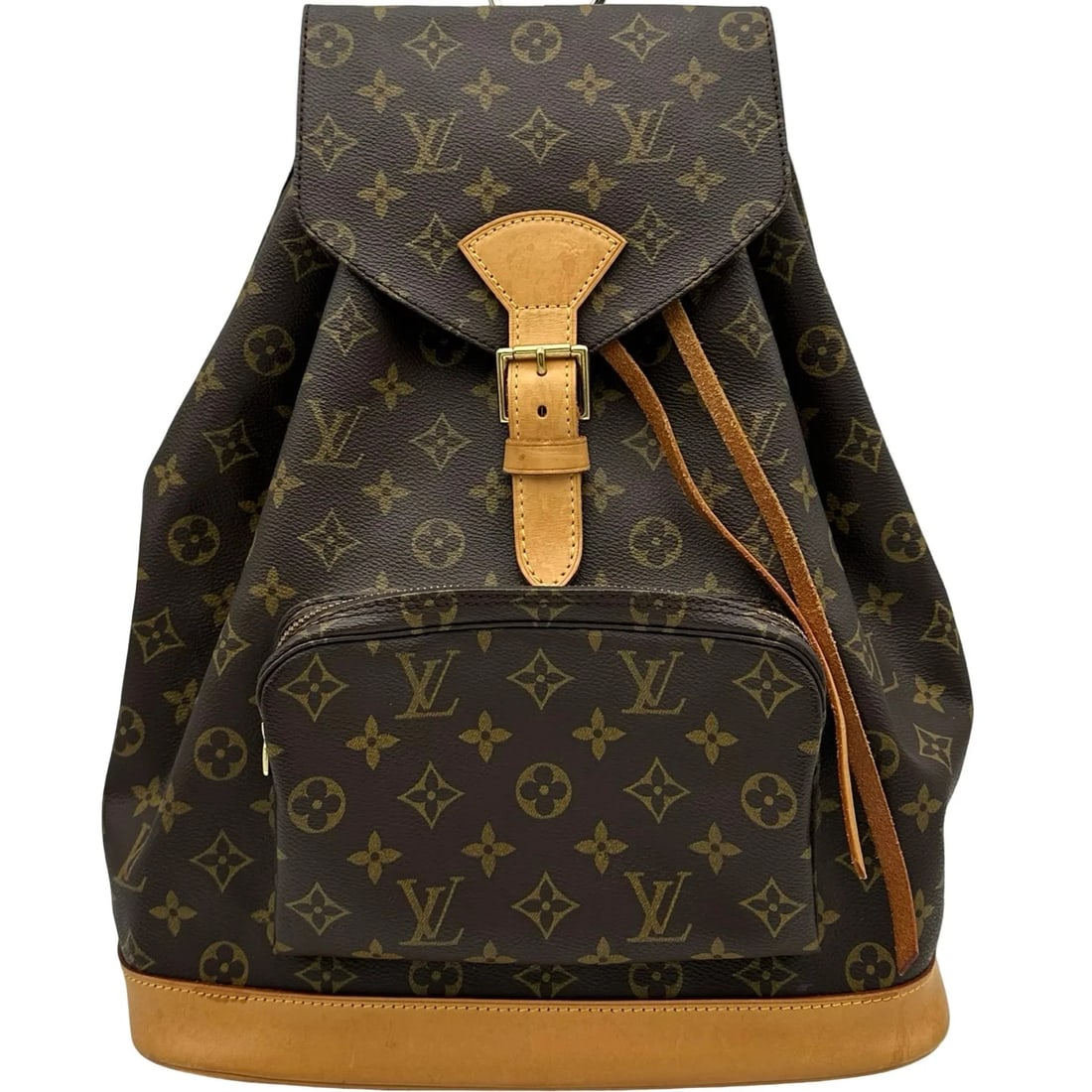 LOUIS VUITTON BROWN MONOGRAM CANVAS BACKPACK: LOUIS VUITTON Brown Monogram Canvas Backpack Brand: LOUIS VUITTON Type/Style: Backpack Material: Monogram Canvas Color: brown Size: W: 30.5cm / H: 37.5cm / D: 13cm Accessories: None Accessories
