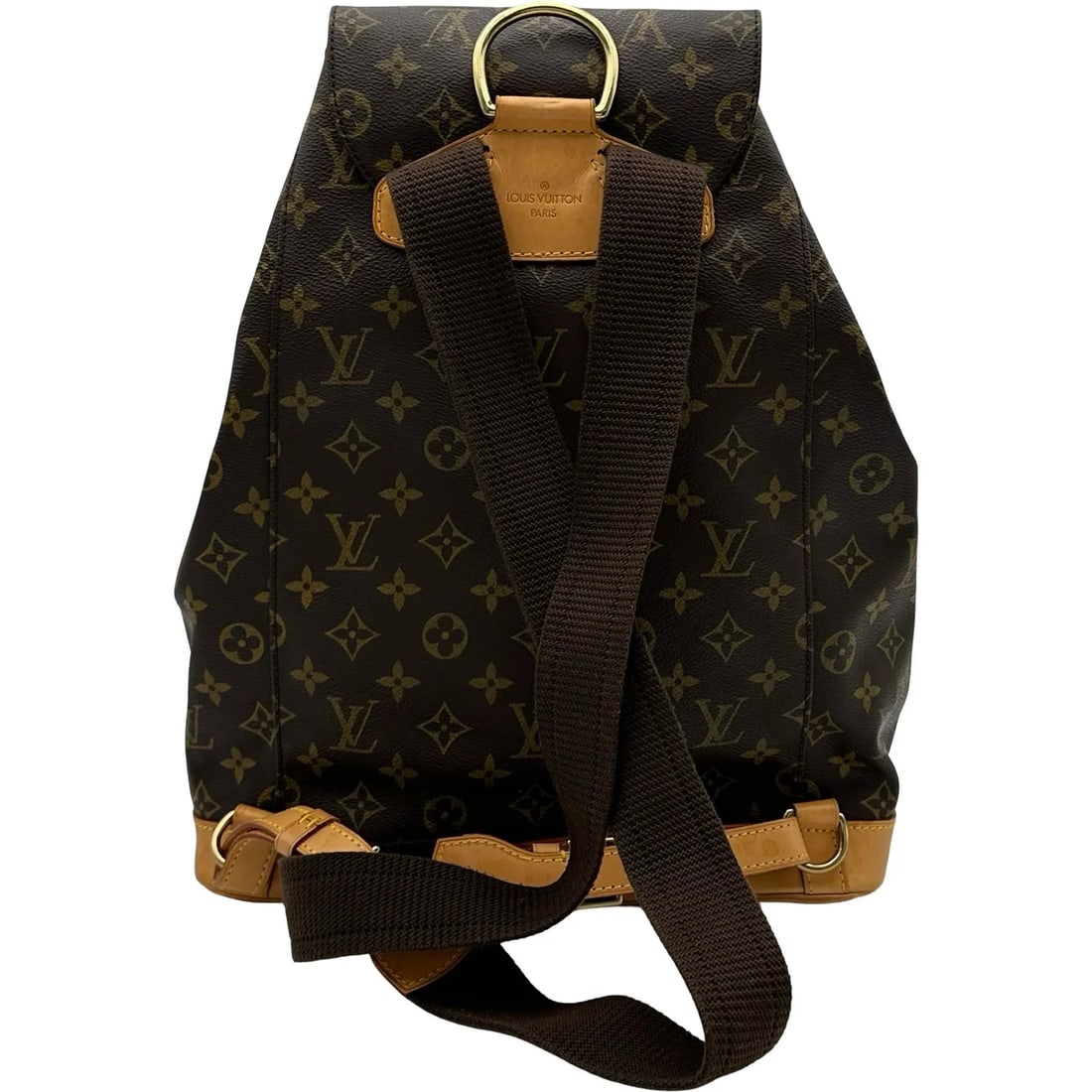 LOUIS VUITTON BROWN MONOGRAM CANVAS BACKPACK - 3