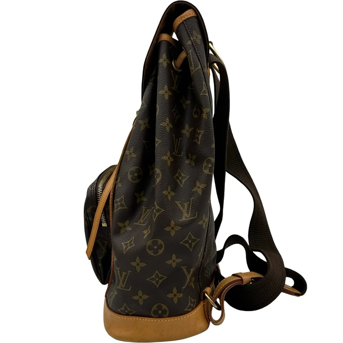 LOUIS VUITTON BROWN MONOGRAM CANVAS BACKPACK - 4