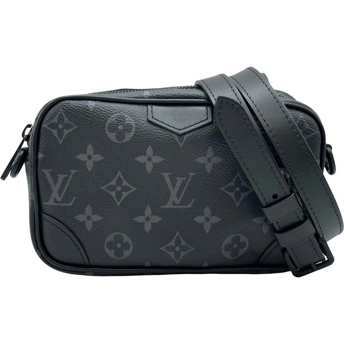 LOUIS VUITTON TROCADERO WEARABLE WALLET: LOUIS VUITTON Trocadero Wearable Wallet Brand: LOUIS VUITTON Type/Style: Wallet Material: Monogram Eclipse Color: black Size: W: 19.5cm / H: 11.5cm / D: 5cm Accessories: None Accessories N