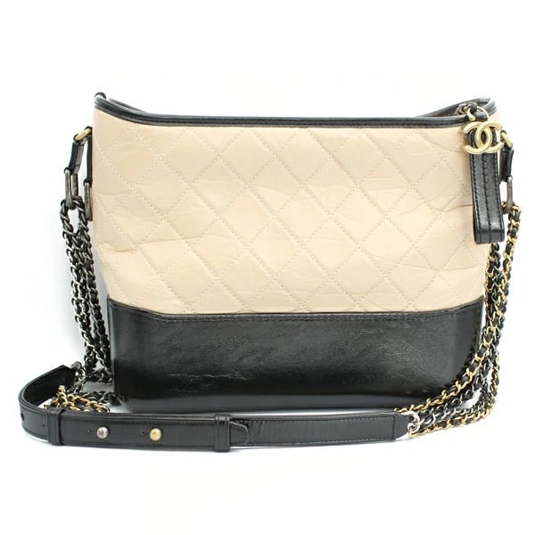 CHANEL GABRIELLE LARGE CHAIN SHOULDER BAG GOLD: CHANEL Gabrielle Large Chain Shoulder Bag Gold Brand: Chanel Type/Style: Shoulder Bag Material: Aged Calfskin Color: Beige Size: W:30cm ? H:21cm ? D:9cm Accessories: None Accessories Notic