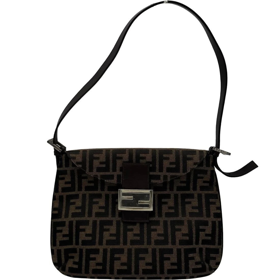 FENDI ONE SHOULDER BROWN CANVAS: FENDI One Shoulder Brown Canvas Brand: FENDI Type/Style: Shoulder Bag Material: Canvas Color: brown Size: W: 29cm / H: 23cm / D: 1.5cm Accessories: None Accessories Notice: When purchasing pre-owned
