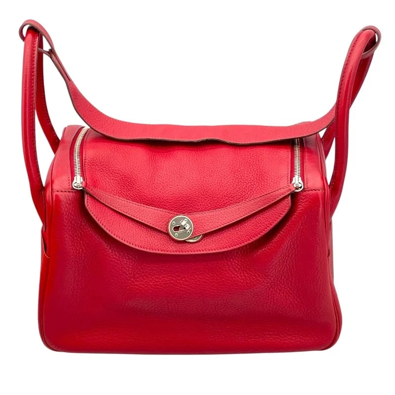 HERMES LINDY ROUGE GARANCE CLEMENCE: HERMES Lindy Rouge Garance Clemence Brand: HERMES Type/Style: Handbag Material: Taurillon Color: Rouge Garance SV Hardware Size: W: 34cm / H: 22cm / D: 16cm Accessories: None Accessories N