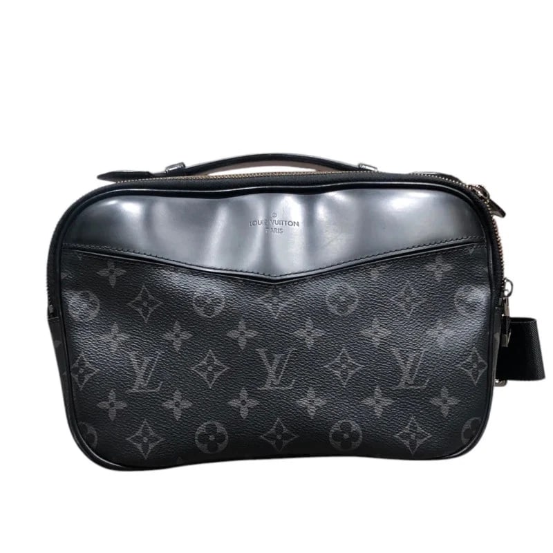 LOUIS VUITTON MONOGRAM ECLIPSE BODY BAG: LOUIS VUITTON Monogram Eclipse Body Bag Brand: LOUIS VUITTON Type/Style: Body Bag Material: Monogram Eclipse Color: None Size: W: 26cm / H: 17cm / D: 6cm Accessories: None Accessories Notice: When