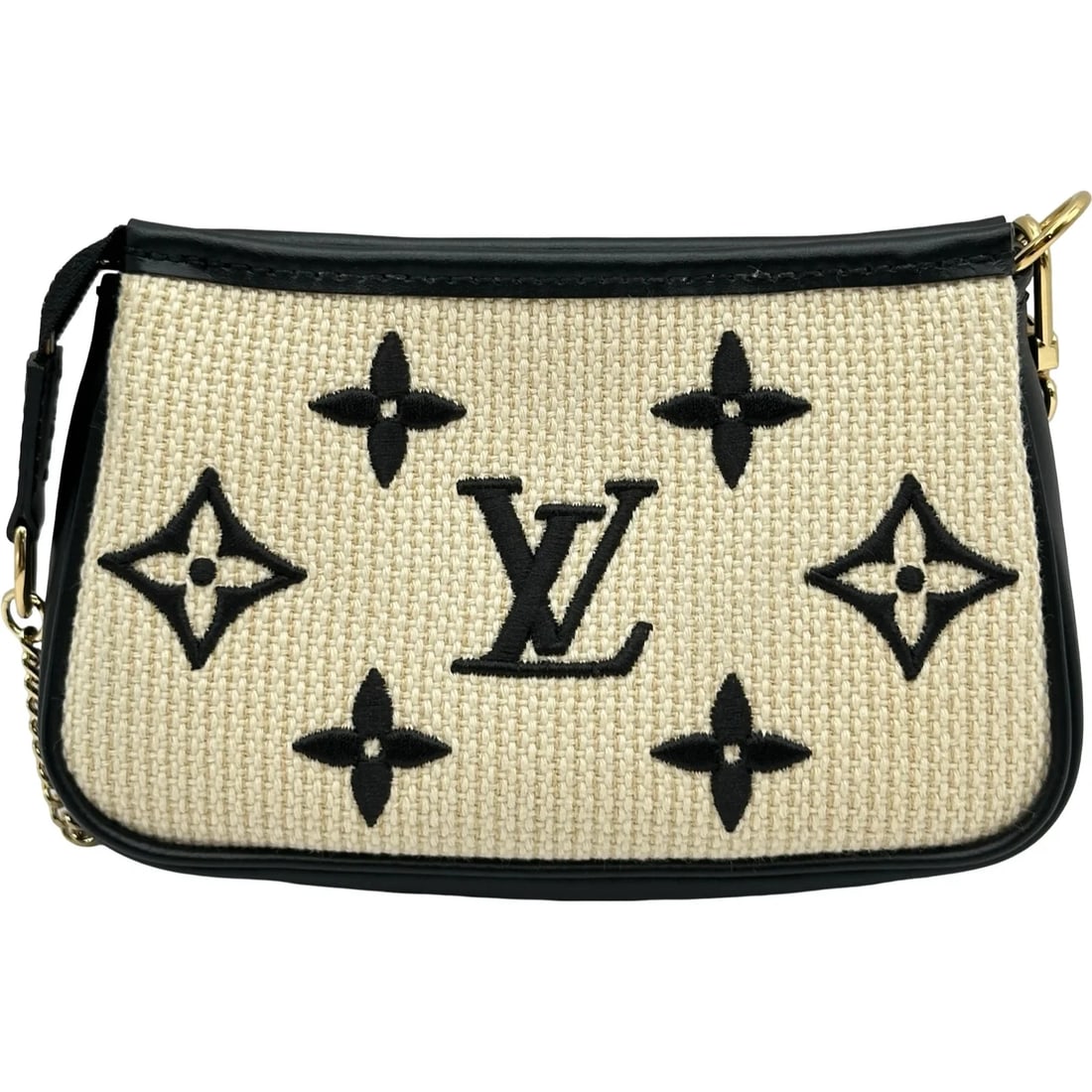 LOUIS VUITTON MINI BEIGE/BLACK - 2