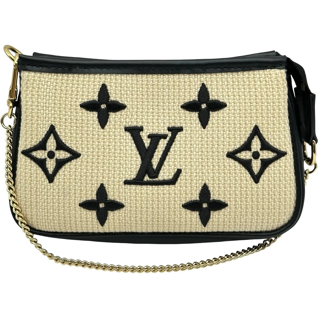 LOUIS VUITTON MINI BEIGE/BLACK - 3