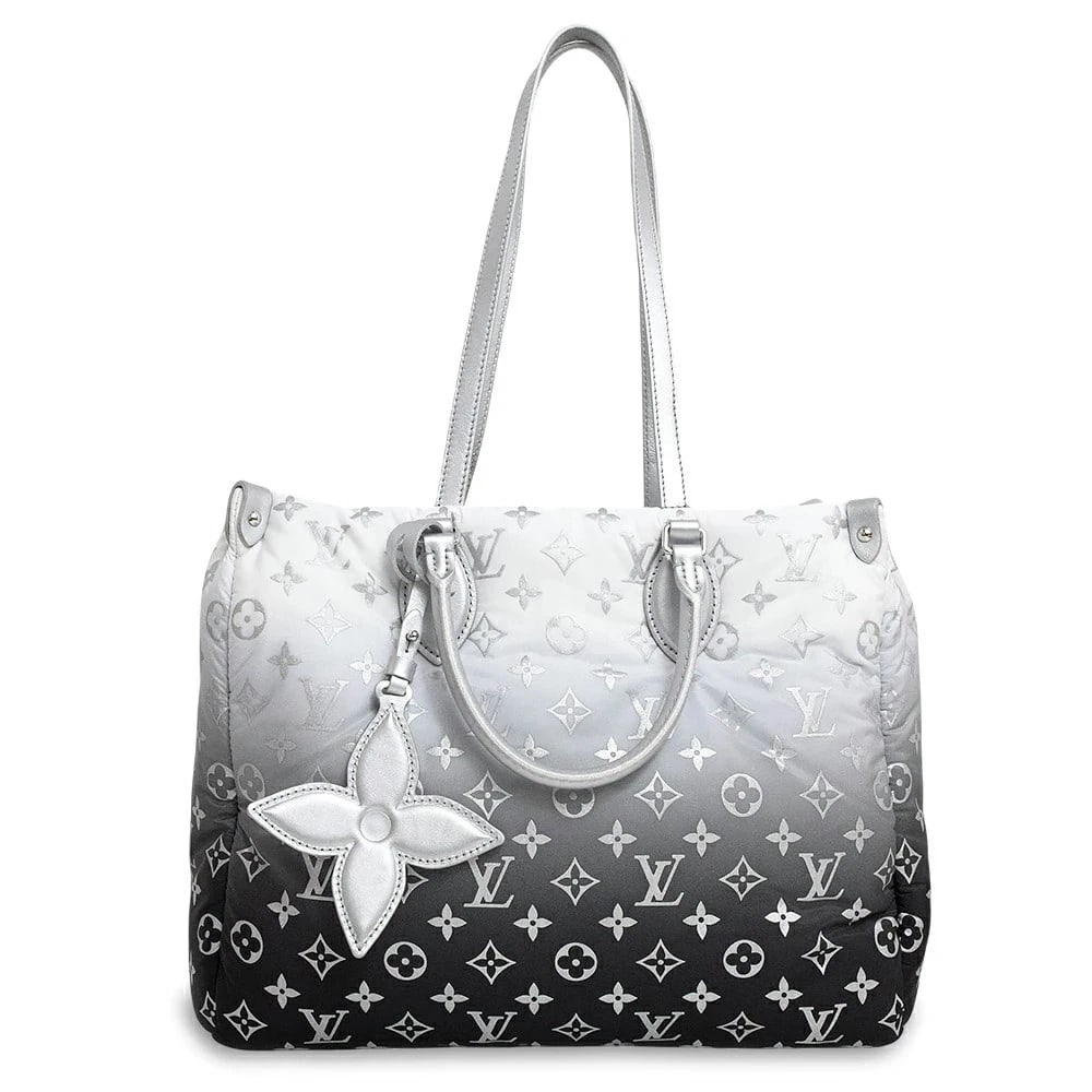 LOUIS VUITTON TOTE BAG MONOGRAM FROST GRAY: LOUIS VUITTON Tote bag Monogram Frost Gray Brand: LOUIS VUITTON Type/Style: Tote bag Material: Leather / Monogram Nylon Color: Frost Size: W:35cm x H:27cm x D:14cm Accessories: None Accessories