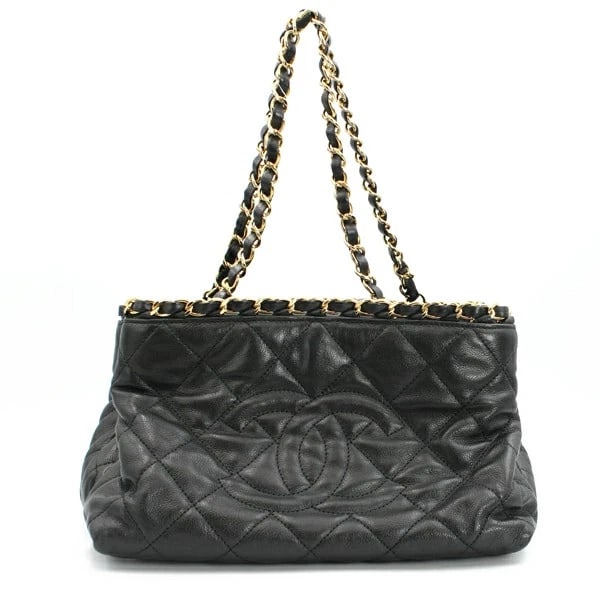 CHANEL CHAIN ME TOTE CALF BLACK: CHANEL Chain Me Tote Calf Black Brand: Chanel Type/Style: Tote bag Material: Calf Color: Black Size: W:24cm ? H:15cm ? D:11cm Accessories: None Accessories Notice: When purchasing pre-owned goods,