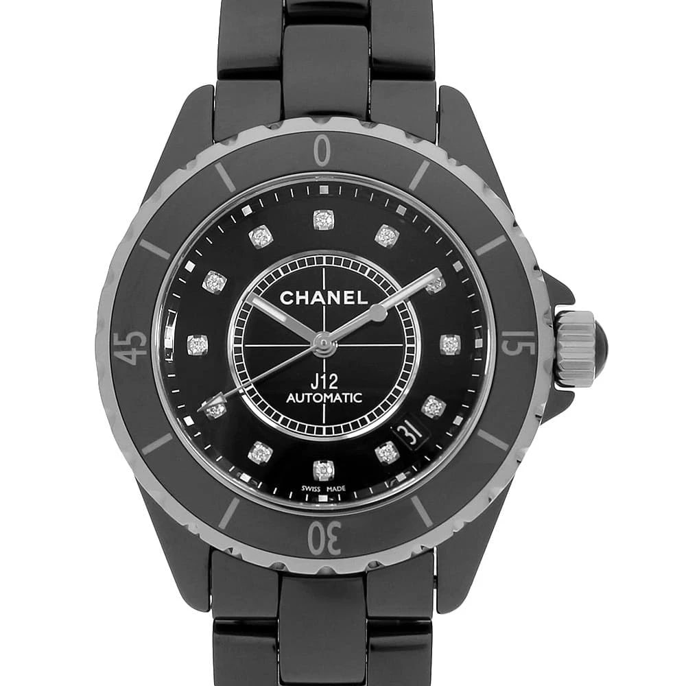 CHANEL J12 CERAMIC WATCH: CHANEL J12 Ceramic watch Brand: CHANEL Type/Style: Wrist watch Material: Band Material Ceramic, Case Material Ceramic Color: Dial Color Black Size: Case:W38mm Circumference of Wrist:18cm Accessori