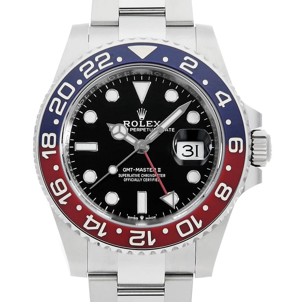 ROLEX GMT MASTER BLACK OYSTER WATCH: ROLEX GMT Master black oyster watch Brand: ROLEX Type/Style: Wrist watch Material: Band Material Stainless Steel, Case Material Stainless Steel Color: Dial Color Black Size: Case:W40mm Circumference o