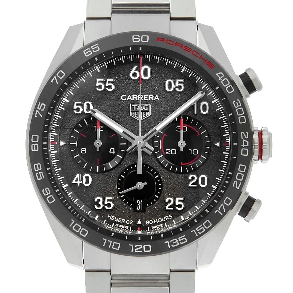 TAG HEUER CHRONOGRAPH STAINLESS STEEL WATCH: TAG Heuer Chronograph Stainless Steel watch Brand: TAG Heuer Type/Style: Wrist watch Material: Band Material Stainless Steel, Case Material Stainless Steel Color: Dial Color Gray Size: Case:W44mm Circ