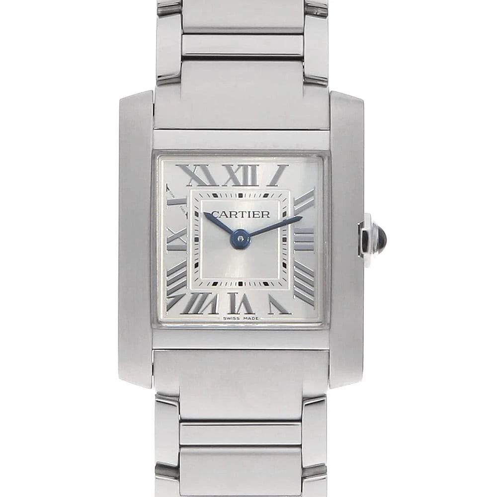 CARTIER TANK FRANCAISE STAINLESS STEEL WATCH: Cartier Tank francaise Stainless Steel watch Brand: Cartier Type/Style: Wrist watch Material: Band Material Stainless Steel, Case Material Stainless Steel Color: Dial Color Silver Size: Case:W25.7mm