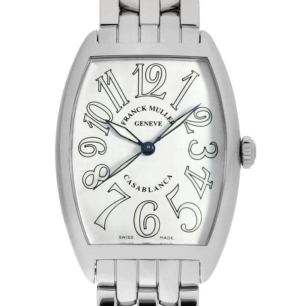 FRANCK MULLER STAINLESS STEEL WATCH: FRANCK MULLER Stainless Steel watch Brand: FRANCK MULLER Type/Style: Wrist watch Material: Band Material Stainless Steel, Case Material Stainless Steel Color: Dial Color White Size: Case:W43mm x H31mm