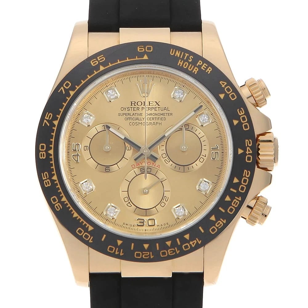 ROLEX COSMOGRAPH DAYTONA DIAMOND CHAMPAGNE WATCH (1 of 3)