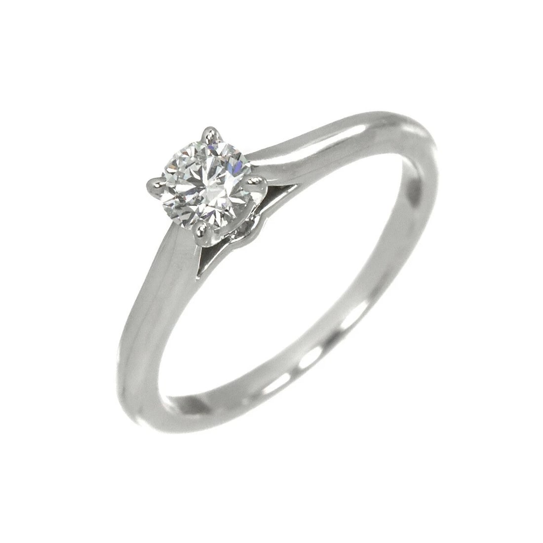 CARTIER DIAMOND RING PLATINUM: Cartier Diamond Ring Platinum Brand: Cartier Type/Style: Ring Material: Platinum Main Stone Natural Color: Platinum Size: 3.75(US) Accessories: None Accessories Notice: When purchasing pre-owned
