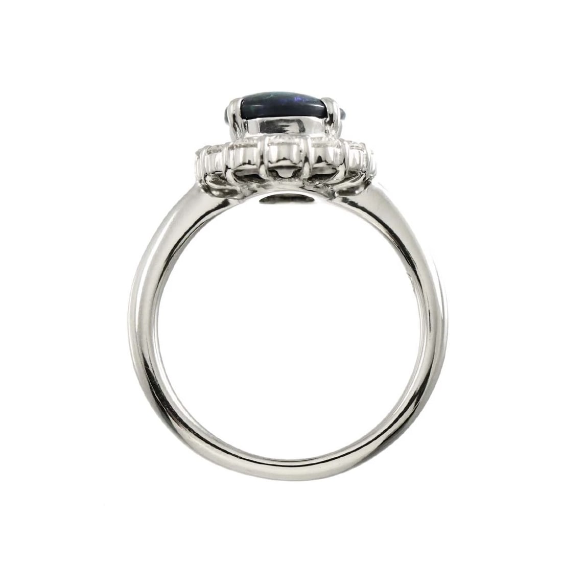 OPAL DIAMOND RING PT PLATINUM - 6